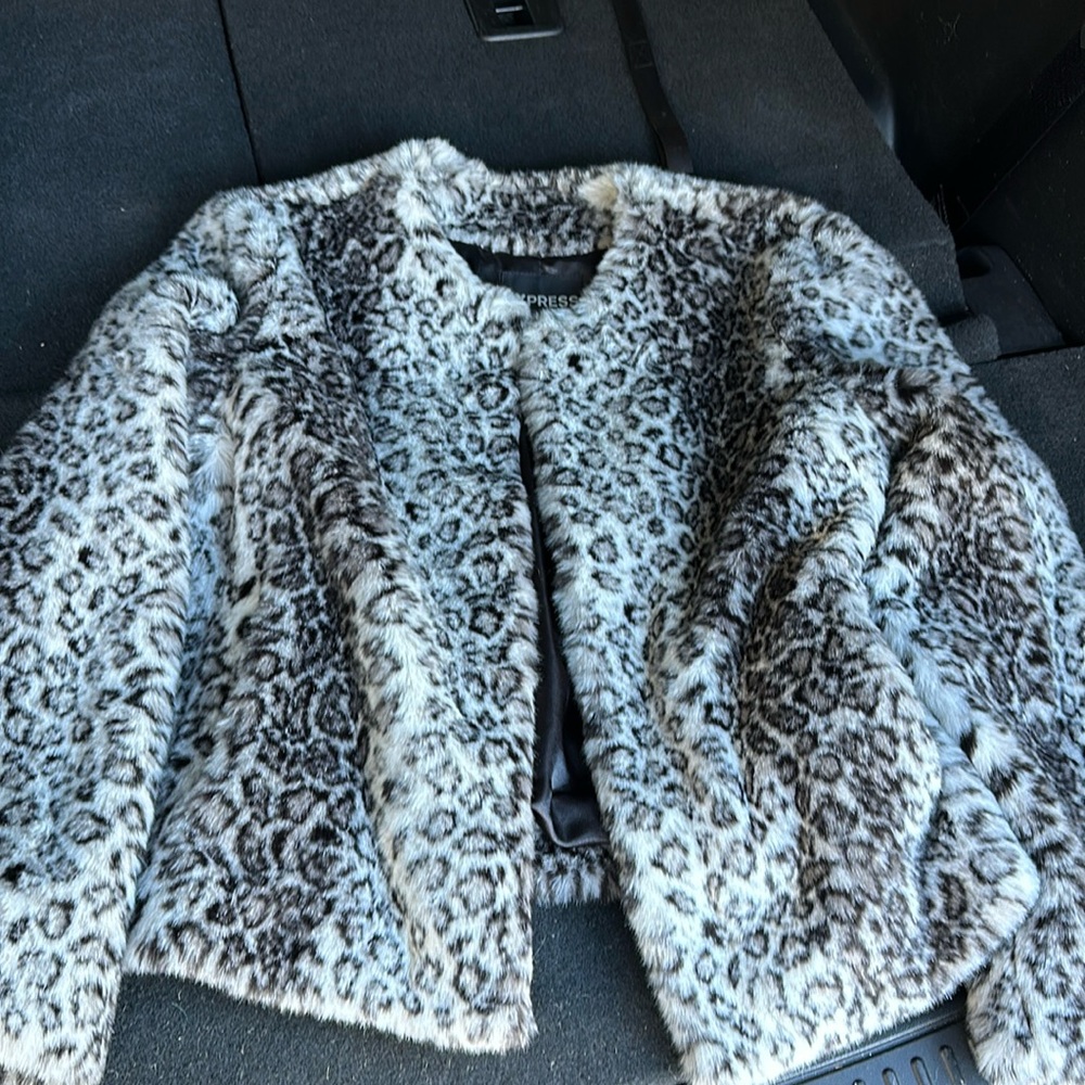 Faux fur coat